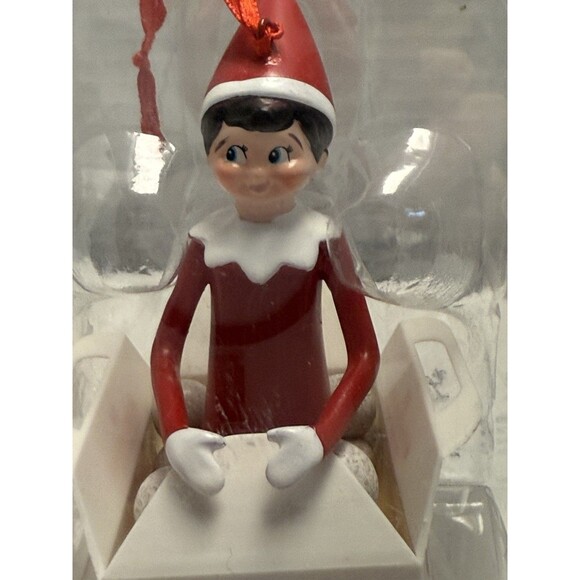 NEW Dunkin Donuts Elf on the Shelf Christmas Ornament 2022 In Munchkin Sleigh - Picture 6 of 9